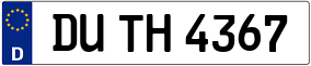 Trailer License Plate